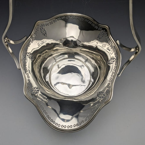 1923 American Antique Pure Silver (925 Silver) Basket Golf Trophy 257g Frank Whiting